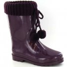 girls wellies wellington boots purple
