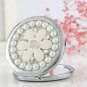 White Daisy Compact Mirror