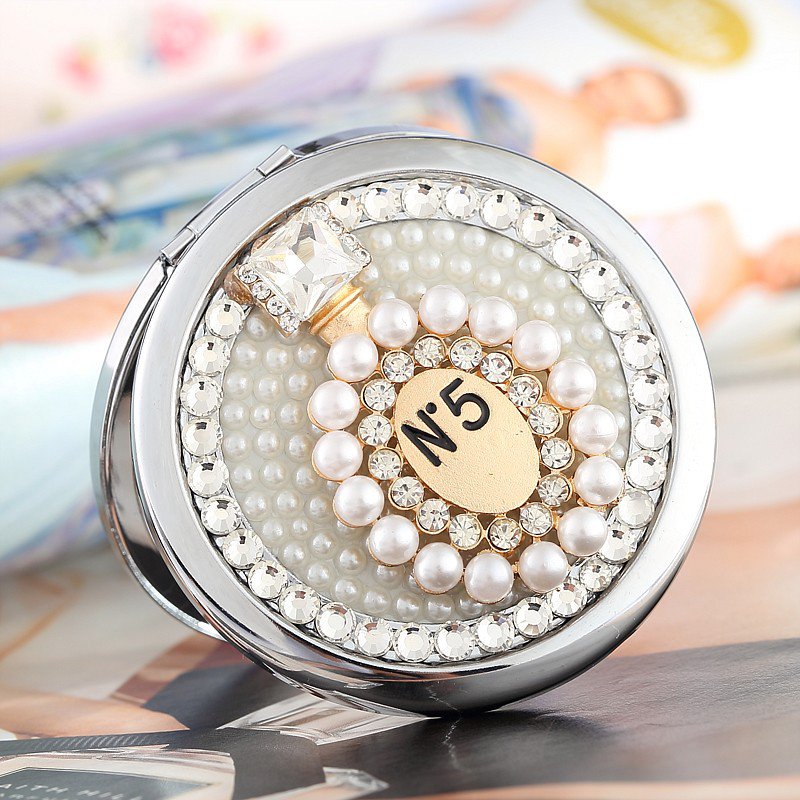 Chanel 5 Perfume Bottle Compact Mirror