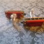CL003 Metallic Red Mini Harmonica Cuff Links Halloween Wedding Party Favor Gift