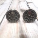CL530 Avengers Hydra Cufflinks Cuff Links Superhero Mervel Comics Skull Gothic *