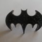 R22 Batman Double Finger Ring Black Rhinestone Ring Size 7 Movie Superhero **+