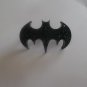 R22 Batman Double Finger Ring Black Rhinestone Ring Size 7 Movie Superhero **+