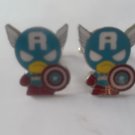 CL025 Captain America Anime Figure Cufflinks Sulperhero Cuff Links Halloween ++