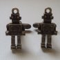 CL009 Antique Bronze Robot Cuff Links Cufflinks Steampunk Altered Art ++