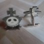 CL019 Nightmare Before Christmas Jack Skellington Cufflinks Gothic Horror ++