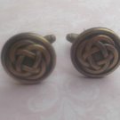 CL078 Antique Bronze Celtic Knot Cuff links Irish Steampunk Religious Halloween