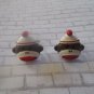 CL993 Sock Monkey Cuff Links Cufflinks Novelty Unique Gift Wedding Costume Party