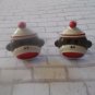 CL993 Sock Monkey Cuff Links Cufflinks Novelty Unique Gift Wedding Costume Party