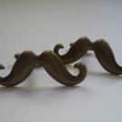 CL010 Steampunk Victorian Gothic Chic Cute Antique Bronze Mustache Cufflinks #30