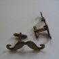 CL010 Steampunk Victorian Gothic Chic Cute Antique Bronze Mustache Cufflinks #30