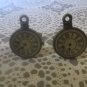CL083 Antique Bronze Clock Face Cuff Links Alice in Wonderland Rabbit Watch Gift