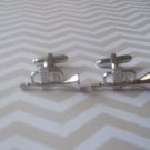 CL001 Stainless Steel Silver Trumpet Cuff Links Great Gift for Him Father's Day+
