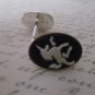 CL014 Silver Unicorn Cameo Cufflinks Cuff Links Horse Pegasas Medieval Chic #30