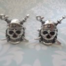 CL999 Silver Pirates Cuff links Cufflinks Pirates of Caribbean Captain Jack ++