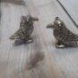 CL028 Antique Silver Crow Raven Cufflinks Cuff Links Gothic Steampunk Novelty
