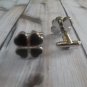 CL510 Black Clover Leaf Four Leaves Happiness Cufflinks Cuff Links Irish Gift ++
