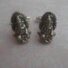 CL079 Antique Silver Ganesha Cufflinks Cuff Links Hindu God Elephant Gift ***30