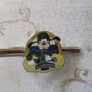 T613 Disney Goofy Dog Pilot Silver Tie Clip Bar Pin Father's Day Birthday Gifts