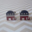 CL001 Stainless Steel Republican Elephant Cuff Links Gift for Him Father's Day
