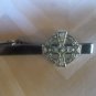 T814 Antique Silver Celtic Cross Tie Clip Bar Pin Novelty Wedding Celestial