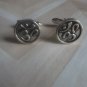 TS005 Om Ohm Tie Clip Cufflinks Set Zen Buddism Boho Yoga Spiritual Religious