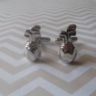 CL001 * SALE * Stainless Steel Silver Golf Club Sets Cuff Links Father's Day