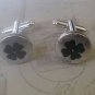 CL527 Lucky Green Four Leaf Clover Cufflinks Cuff Links Christmas Wedding Gifts