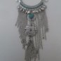 N72 Hot Boho Turquoise Beads Bib Necklace Statement Collar Bohemian Coin Silver