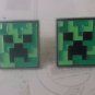 CL036 Gamer Green Square Cuff Links Funny Novelty Game Great Father's Day Gift