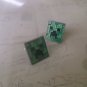 CL036 Gamer Green Square Cuff Links Funny Novelty Game Great Father's Day Gift