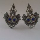 CL038 Antique Silver Gothic Owl Prince Cufflinks Halloween Wedding Party +