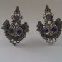 CL038 Antique Silver Gothic Owl Prince Cufflinks Halloween Wedding Party +