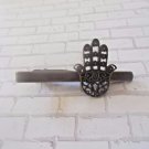 T829 Antique Bronze Hamsa Tie Clip Bar Pin Antique Retro Vintage Style Gift