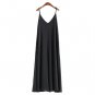 Autumn Spring Chiffon Harness Loose Strappy Casual Sleeveless Long Maxi Dress