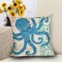 Ocean Coral Starfish Seashell Sofa Cotton linen Pillowcase Pillow Cushion Cover