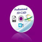 Professional CAD Software AUTOCAD 2D CAD PC WINDOWS  XP VIsta 7 8 10 Mac OSX