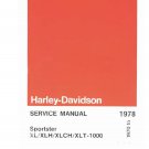 Harley Davidson 1970-1978 Sportster XL XLH XLCH-1000 Service Manual PDF File