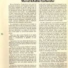 Marvel-Schebler Carbureter Group II,Engine Section S Fuel System Manual PDF