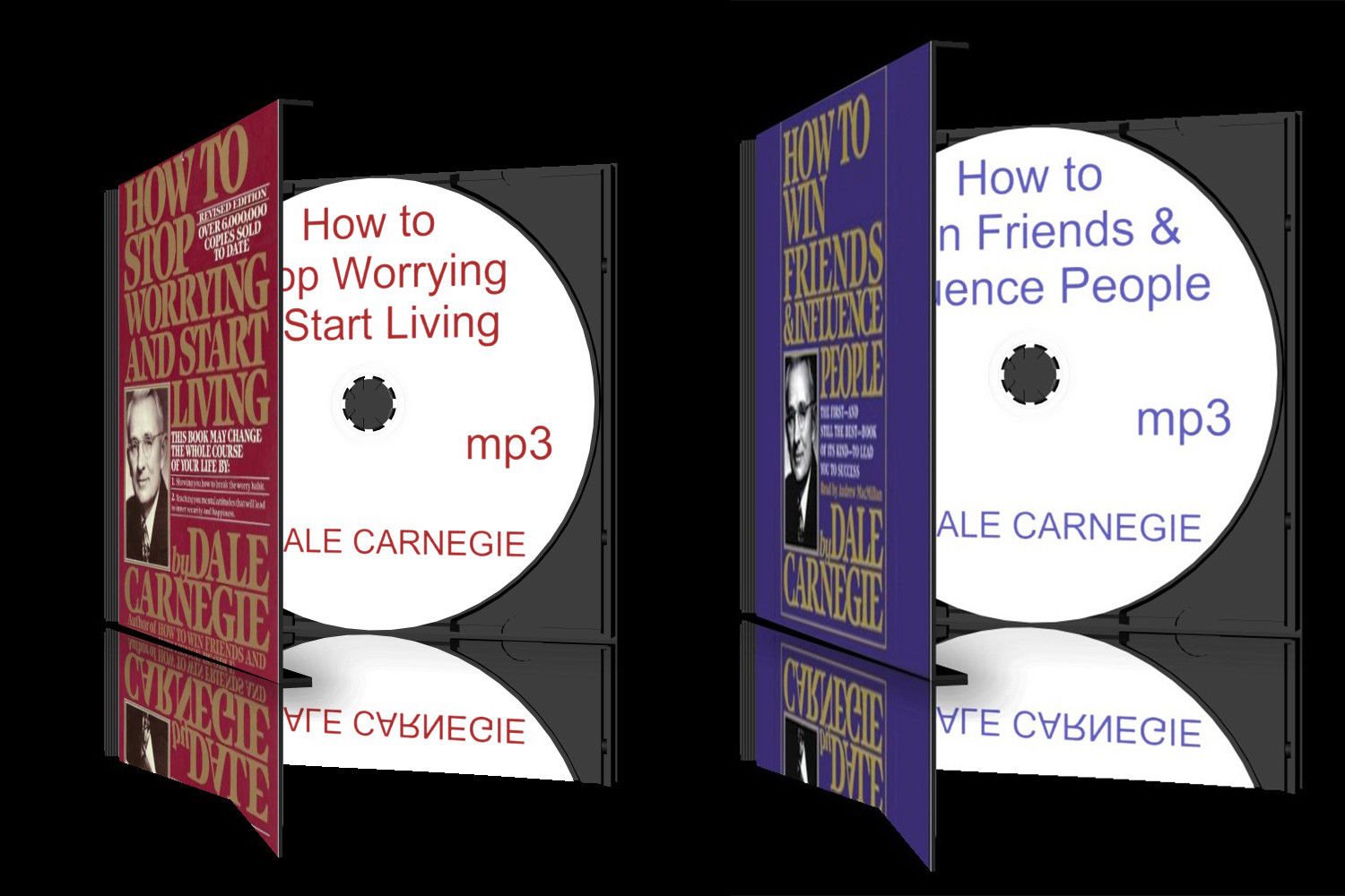 Dale Carnegie CD mp3 2 in 1 package Win Friends Influence People Stop Worrying