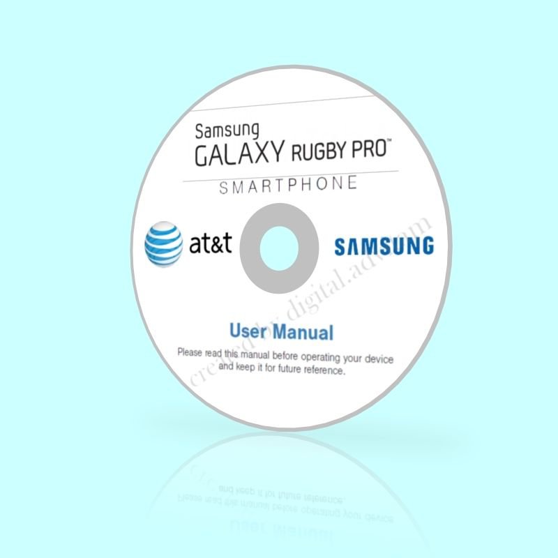 Samsung Galaxy RUGBY PRO Ruggedized Smartphone SGH-i547 AT&T ATT User Manual CD