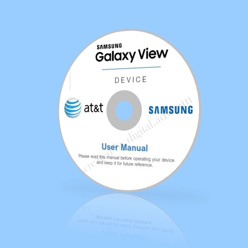 Samsung Galaxy View 18.4" Tablet SM-T677A AT&T ATT User Manual User Guide PDF CD