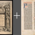 King James Bible 1611 First Edition + Latin Gutenberg Bible 1454 BONUS KJV DVD