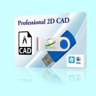 Professional CAD Software AUTOCAD 2D CAD PC WINDOWS  XP VIsta 7 8 10 Mac OSX USB