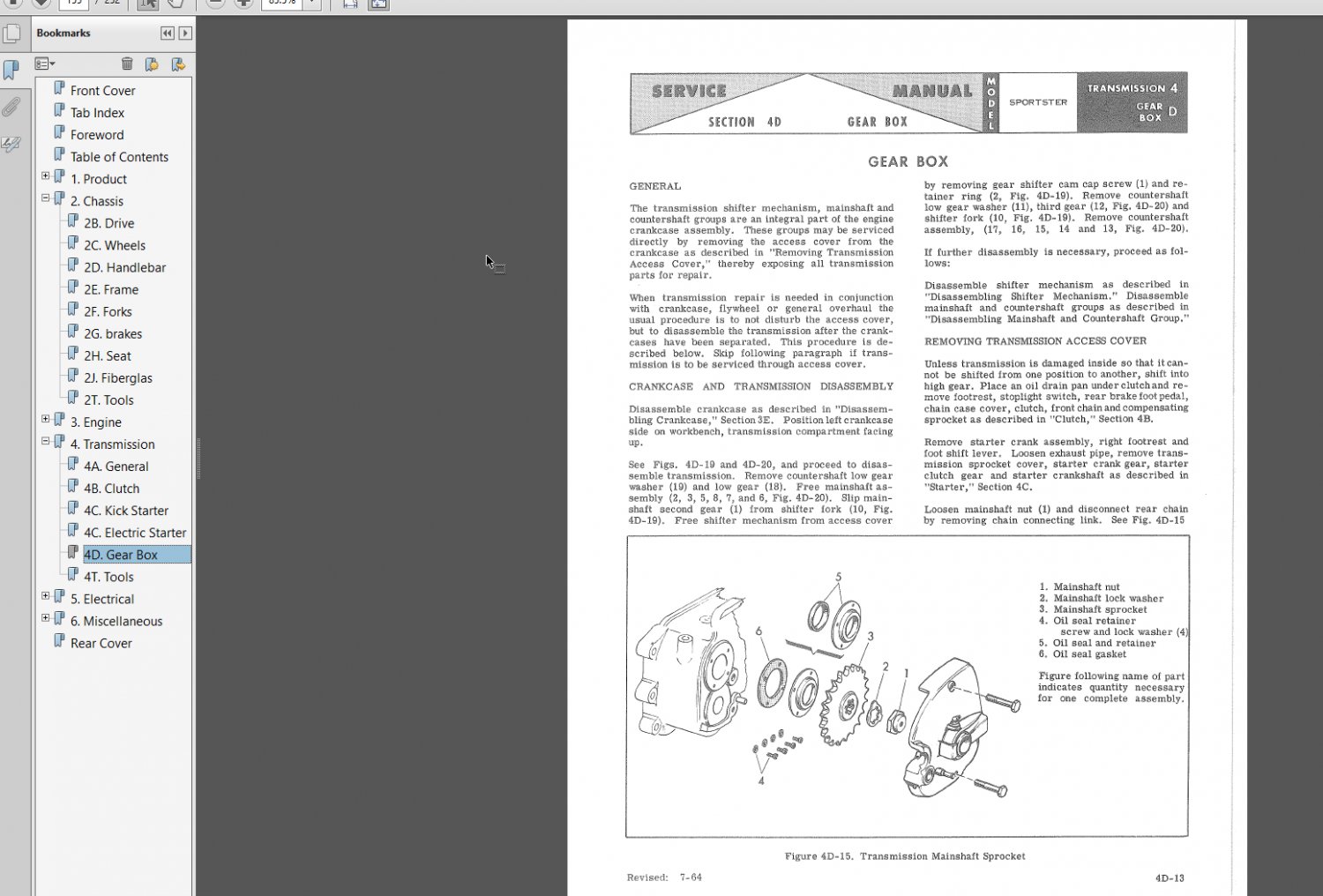 Harley Davidson Sportster Service Manual 1969 to 1959 99484-69 PDF CD
