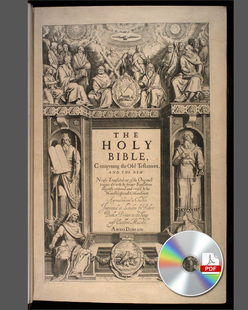 King James Bible 1611 First Edition Apocrypha DVD PDF Vintage Christian reading