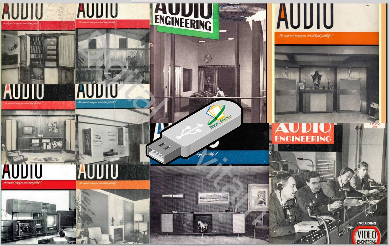 Audio Engineering Audio Magazine Largest Collection DVD 441 issues pdf Sound USB