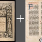 King James Bible 1611 First Edition + Latin Gutenberg Bible 1454 BONUS KJV USB