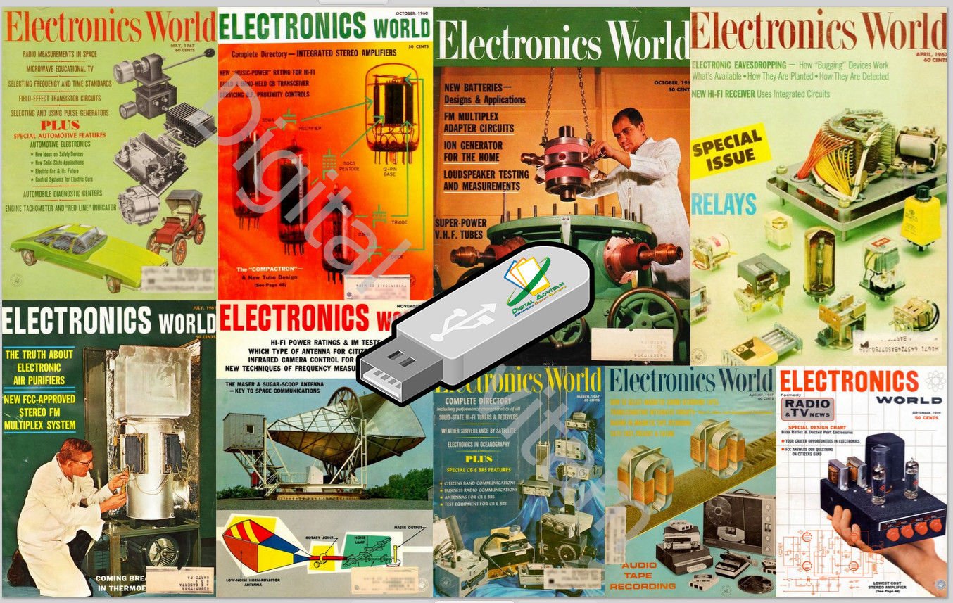 Popular Electronics World Magazine COMPLETE Collection 164 issues pdf USB