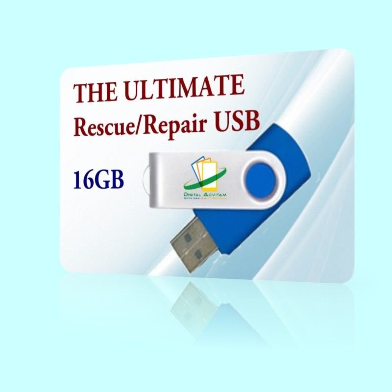 16GB USB Windows PC Repair Rescue Disk Boot Clone Anti virus Password Reset Tool